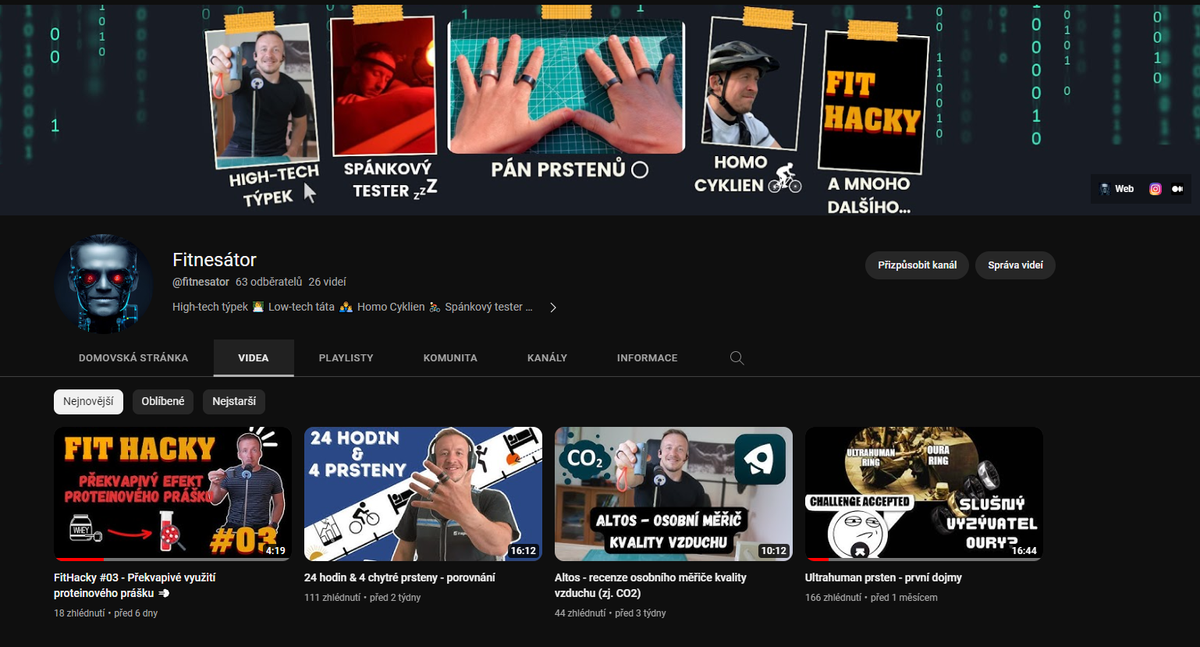 Já, Youtuber